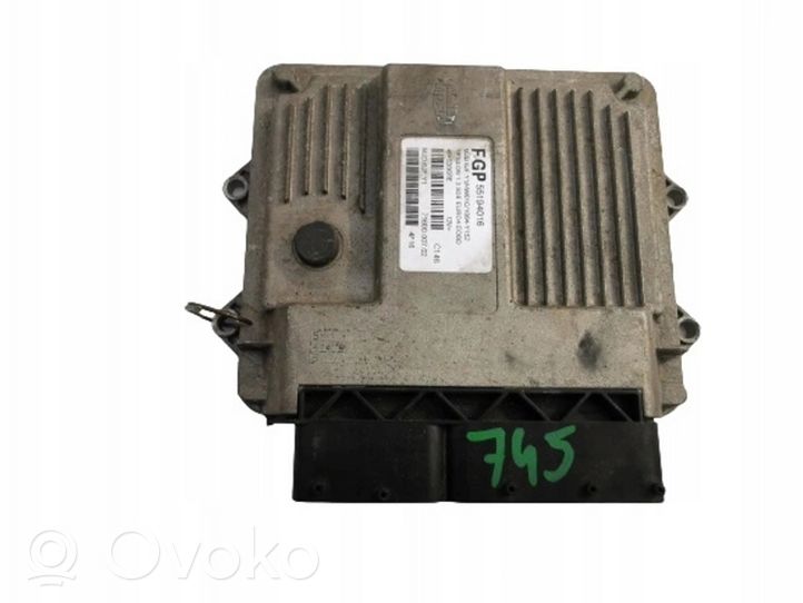 Lancia Ypsilon Komputer / Sterownik ECU i komplet kluczy 55194016