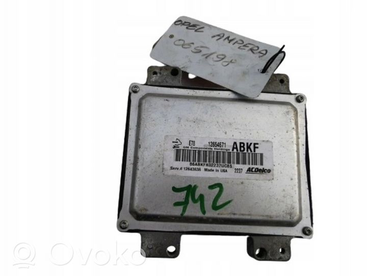 Opel Ampera Komputer / Sterownik ECU i komplet kluczy 12654671