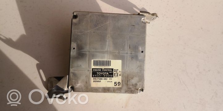 Toyota Avensis T270 Komputer / Sterownik ECU i komplet kluczy 89661-05590