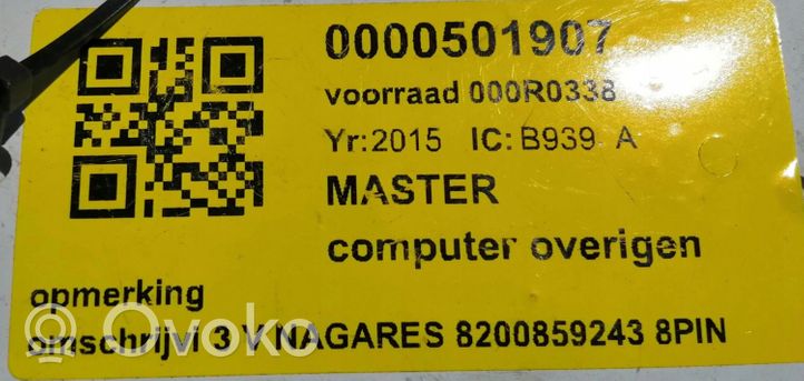 Renault Master I Komputer / Sterownik ECU i komplet kluczy 8200859243