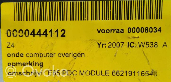 BMW Z4 E85 E86 Komputer / Sterownik ECU i komplet kluczy 9116543