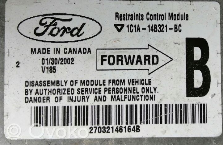Ford Transit Kit calculateur ECU et verrouillage 1C1A-14B321-BC