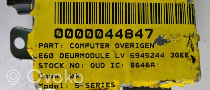 BMW M5 Kit calculateur ECU et verrouillage 6945244