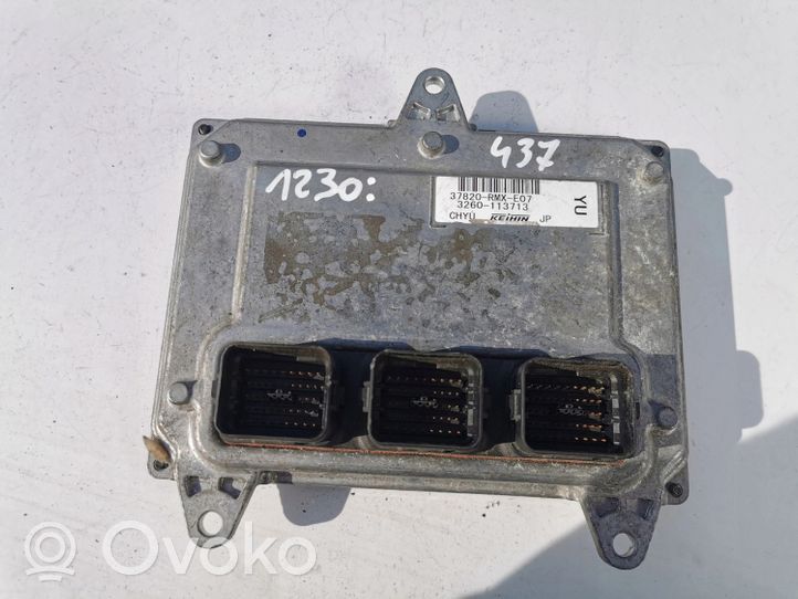 Honda Civic Komputer / Sterownik ECU i komplet kluczy 37820-RMX-E07