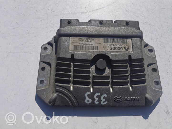 Renault Megane II Komputer / Sterownik ECU i komplet kluczy 21584029-7A