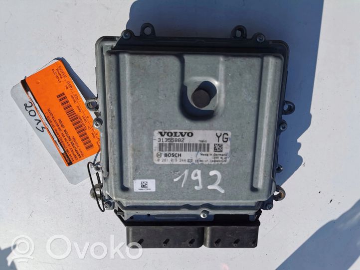 Volvo V60 Komputer / Sterownik ECU i komplet kluczy 31355882