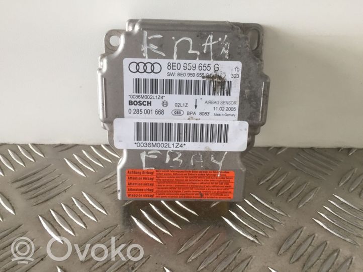 Audi A4 S4 B7 8E 8H Sterownik / Moduł Airbag 8E0959655G