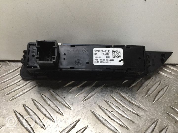 BMW 3 F30 F35 F31 Interruttore di controllo della trazione (ASR) 9252920