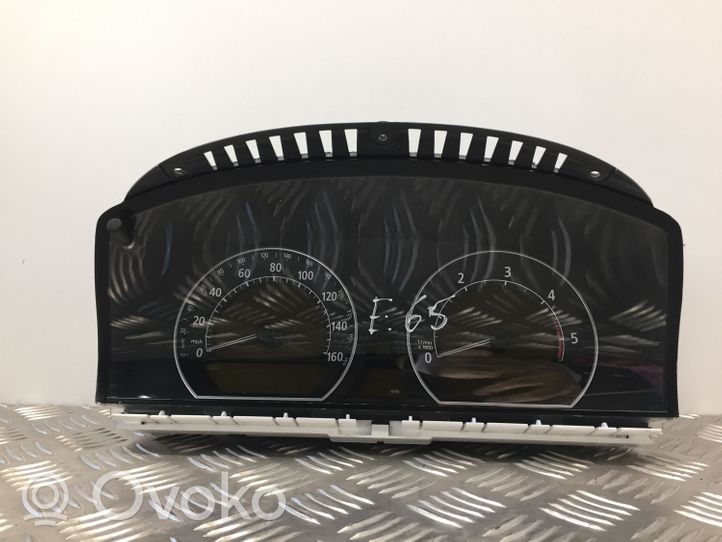 BMW 7 E65 E66 Compteur de vitesse tableau de bord 6972092