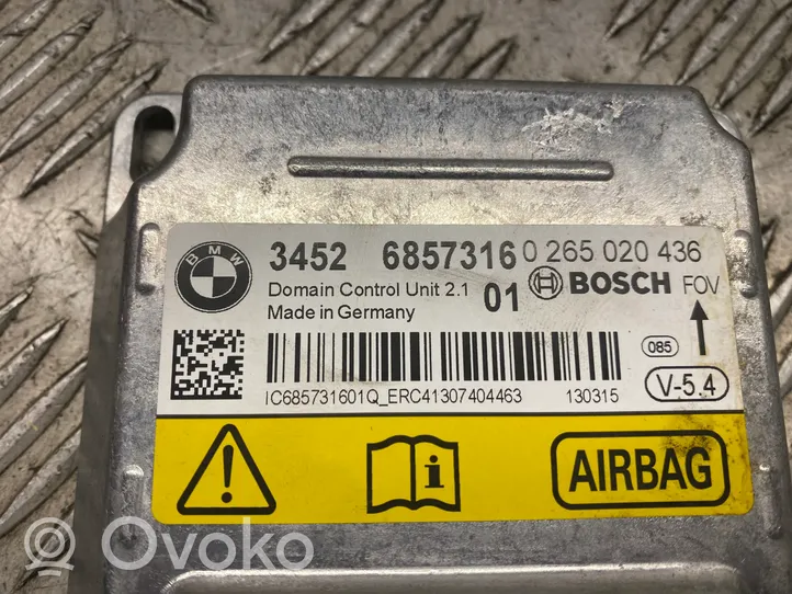 BMW M5 Airbag control unit/module 6857316