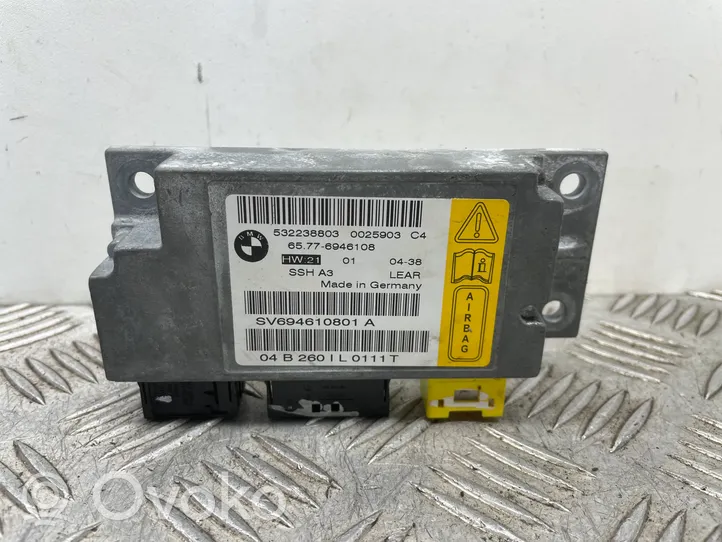 BMW 7 E65 E66 Module de contrôle airbag 6946108