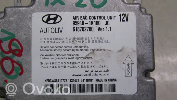 Hyundai ix20 Airbag control unit/module 959101K100