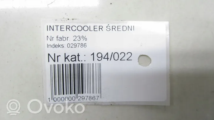 Volvo V60 Radiatore intercooler 31338236