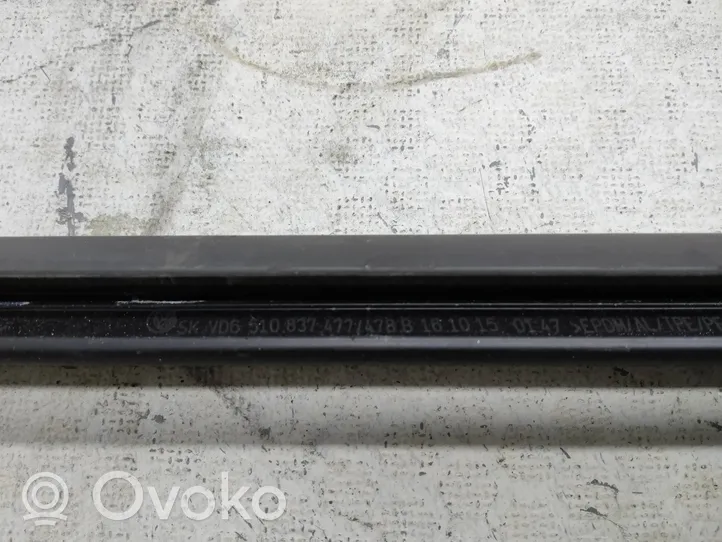 Volkswagen Golf Sportsvan Front door glass trim molding 510837477