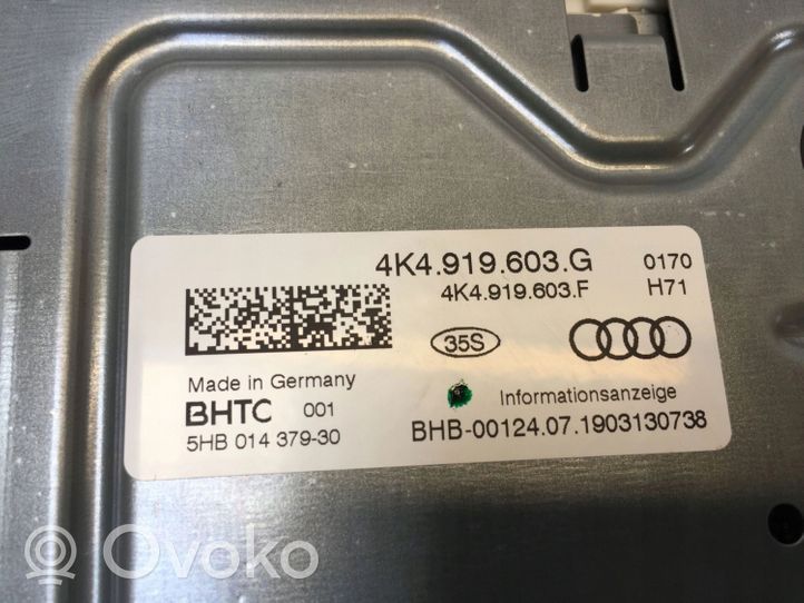 Audi A6 S6 C8 4K Monitori/näyttö/pieni näyttö 4K4919603G