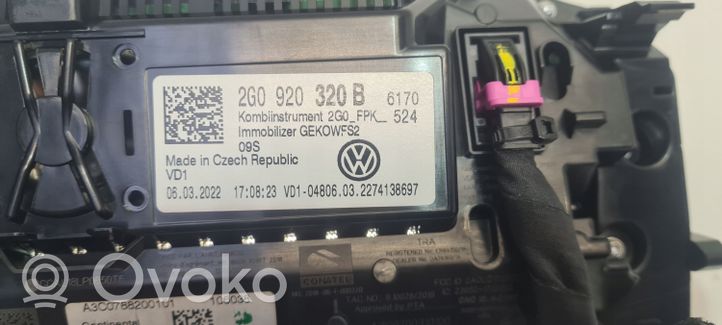 Volkswagen Taigo Tachimetro (quadro strumenti) 2G0920320B