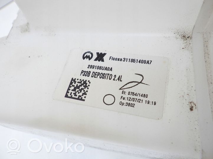 Nissan Qashqai J12 Serbatoio/vaschetta liquido lavavetri parabrezza 289106UA0A