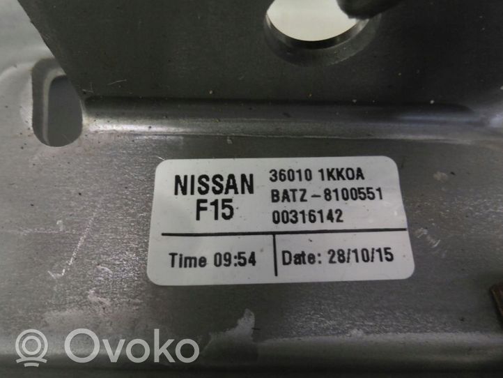 Nissan Juke I F15 Käsijarru seisontajarrun vipukokoonpano 360101KK0A