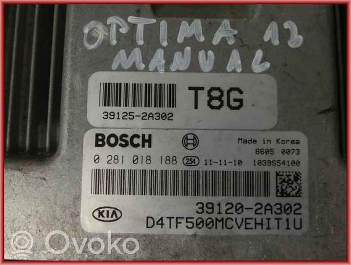 KIA Optima Kit centralina motore ECU e serratura 391252A302