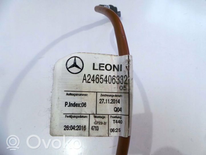 Mercedes-Benz GLA W156 Minus / Klema / Przewód akumulatora A2465406332