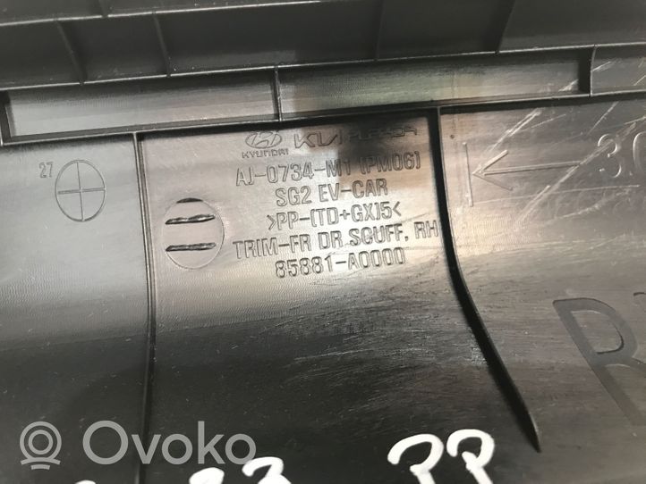 KIA Niro Priekinio slenksčio apdaila (vidinė) 85881A0000