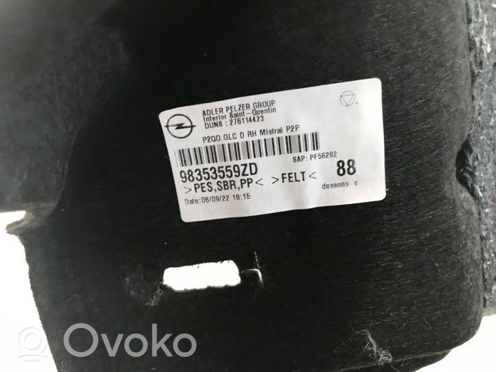 Opel Mokka B Rivestimento pannello laterale del bagagliaio/baule 98353559ZD