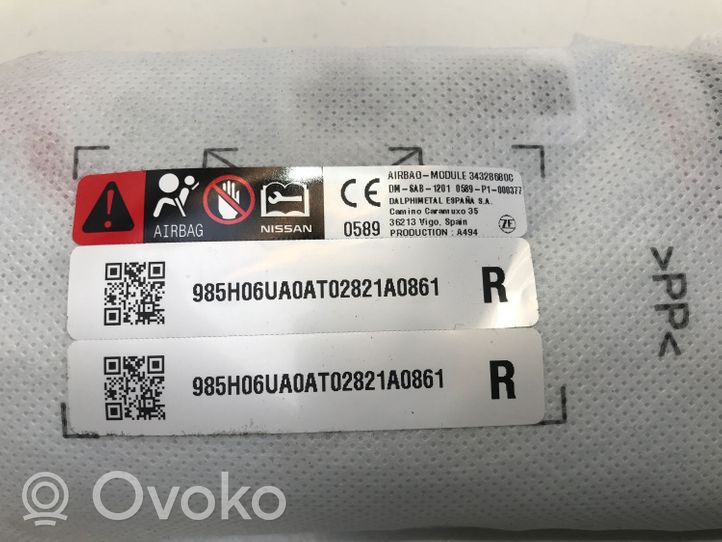 Nissan Qashqai J12 Airbag de siège 985H06UA0A