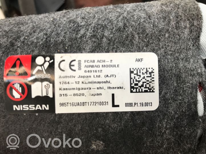 Nissan Qashqai J12 Poduszka powietrzna Airbag fotela 0080P1190013