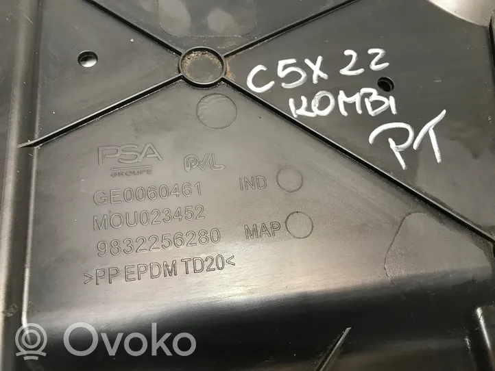 Citroen C5 X Osłona tylna podwozia 9832256280