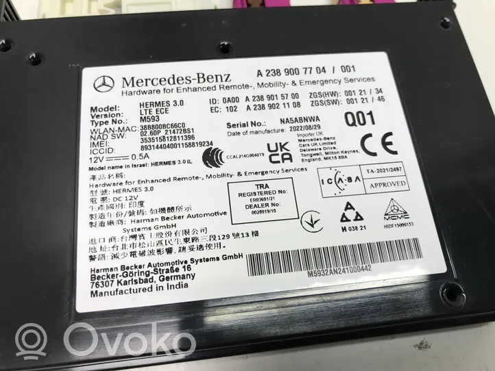 Mercedes-Benz EQC Autres unités de commande / modules A2389007704