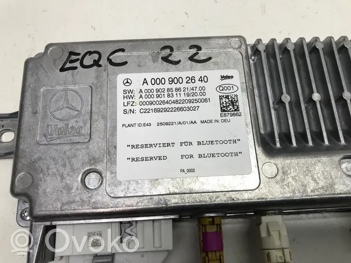 Mercedes-Benz EQC Module unité de contrôle Bluetooth A0009002640