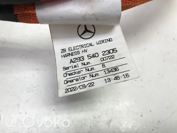 Mercedes-Benz EQC Faisceau câbles positif A2935402305