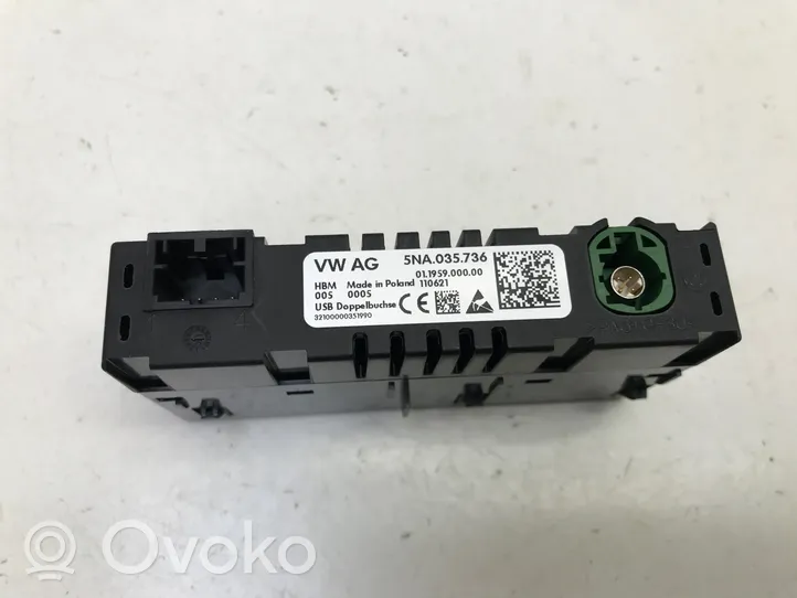 Volkswagen ID.4 Gniazdo / Złącze USB 5NA035736