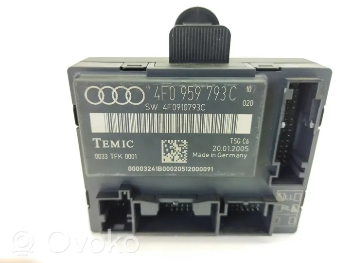 Audi A6 S6 C6 4F Unidad de control/módulo del bloqueo de puertas 4F0959793C