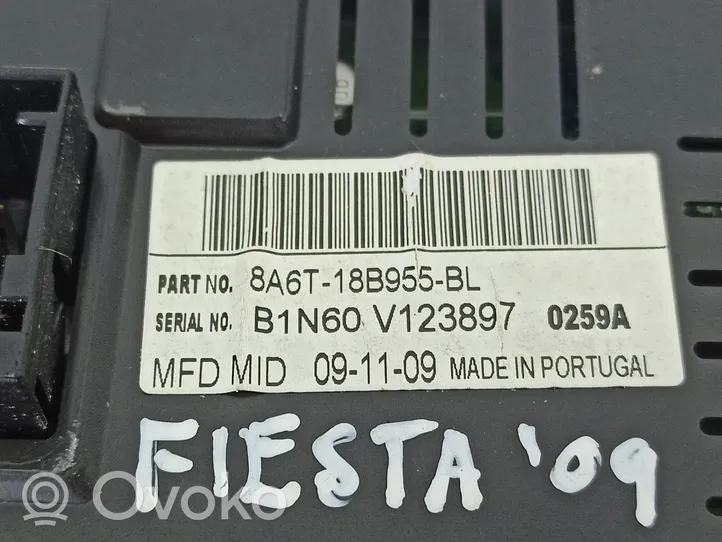 Ford Fiesta Monitor / wyświetlacz / ekran 8A6T18B955BL