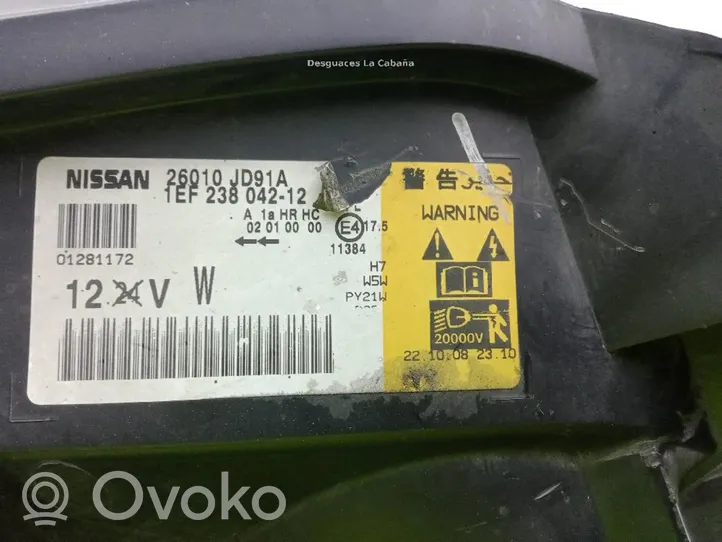 Nissan Qashqai Phare frontale 1EF23804212