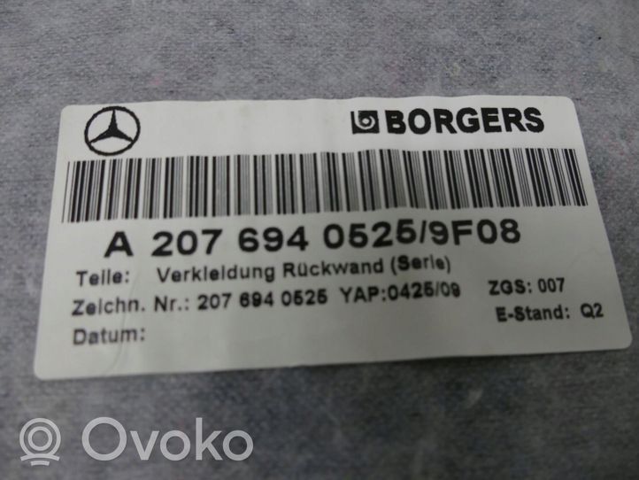 Mercedes-Benz E C207 W207 Bagažinės pertvara A2076940525
