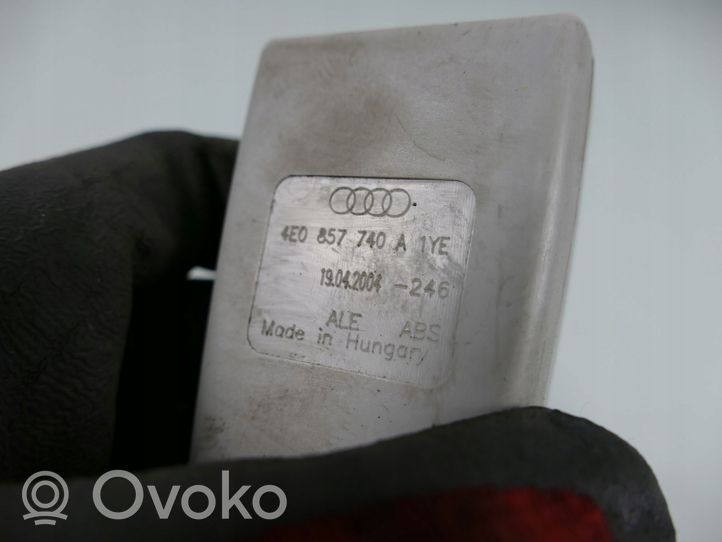 Audi A8 S8 D3 4E Ceinture de sécurité arrière centrale (siège) 4E0857807A