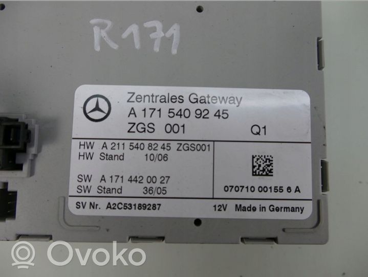 Mercedes-Benz SLK R171 Muut ohjainlaitteet/moduulit A1715409245