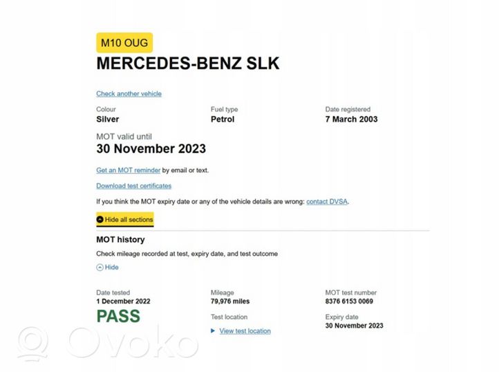 Mercedes-Benz SLK R170 Moottori OM111958