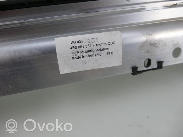 Audi A8 S8 D3 4E Takaoven häikäisysuoja/verho 4E0861334F