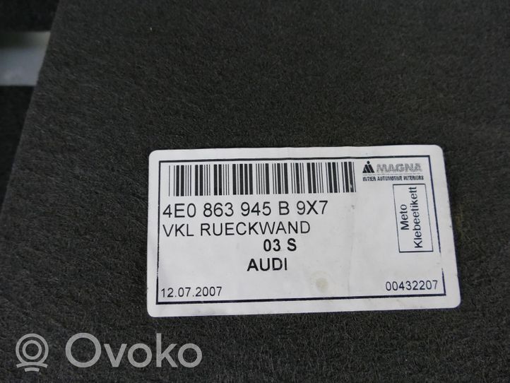 Audi A8 S8 D3 4E Autres éléments garniture de coffre 4E0867975J