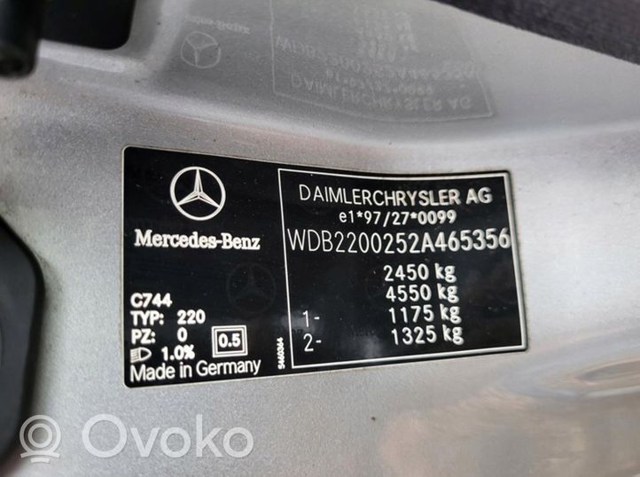 Mercedes-Benz S W220 Moottori OM648960