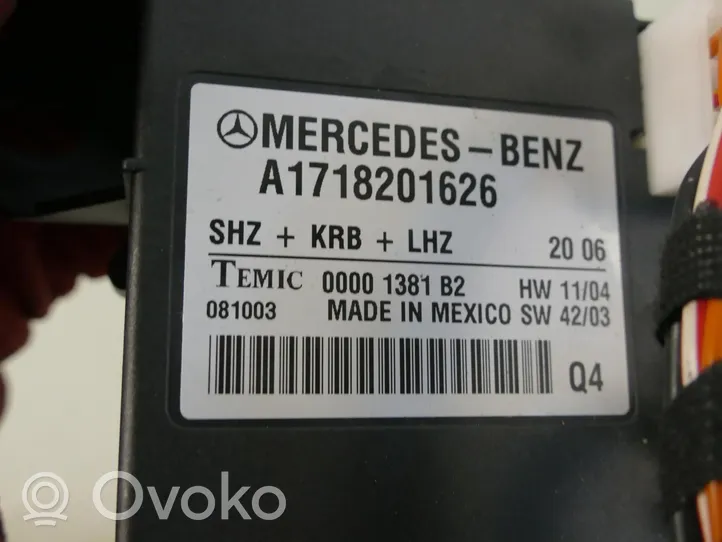 Mercedes-Benz SLK R171 Istuimen säädön moduuli A1718201626