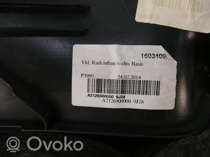 Mercedes-Benz E W212 Wykładzina podłogowa bagażnika A2126800102