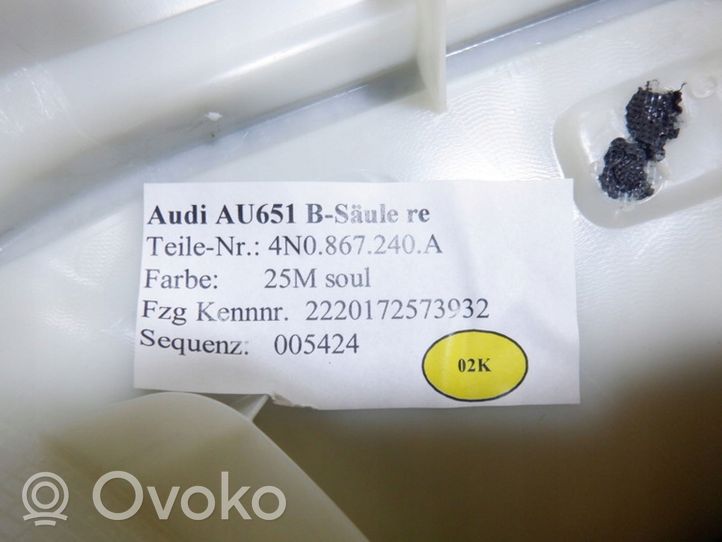 Audi A8 S8 D5 Osłona górna słupka / B 4N0867240A