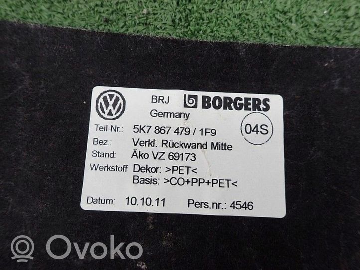 Volkswagen Golf VI Tappetino di rivestimento del bagagliaio/baule 5K7867479