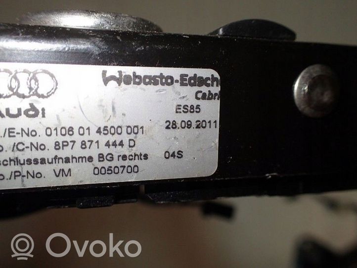 Volkswagen Golf VI Avattavan katon lukituksen vastakappale 8P7871444F