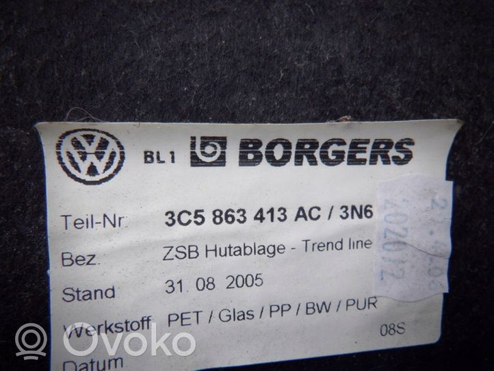 Volkswagen PASSAT B6 Półka tylna bagażnika 3C5863413