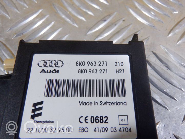 Audi A4 S4 B8 8K Auxiliary heating control unit/module 8K0963271